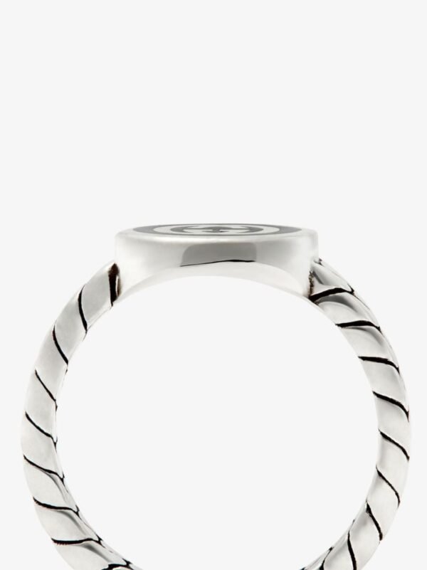 Sterling Silver Interlocking G Chain Ring