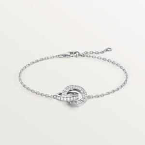 LOVE BRACELET, ON CHAIN, PAVED