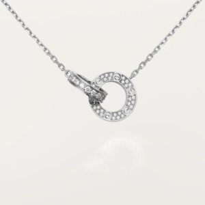 LOVE NECKLACE, DIAMOND-PAVED