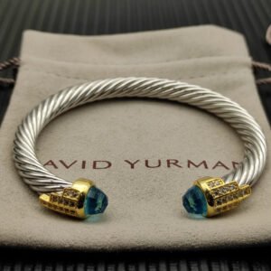 409B3441-C2AF-A427-BE46-6571AAE89134.jpg 7mm Cable Bracelet with Aquamarine & Diamond Accents ??Gold Cap