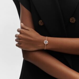 Color Blossom sun bracelet, pink gold and grey mother-of-pearl