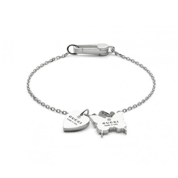41CDE36E-C9F0-49E0-D0D9-360BA90C9559.jpg Metallic Heart & Butterfly Charm Bracelet