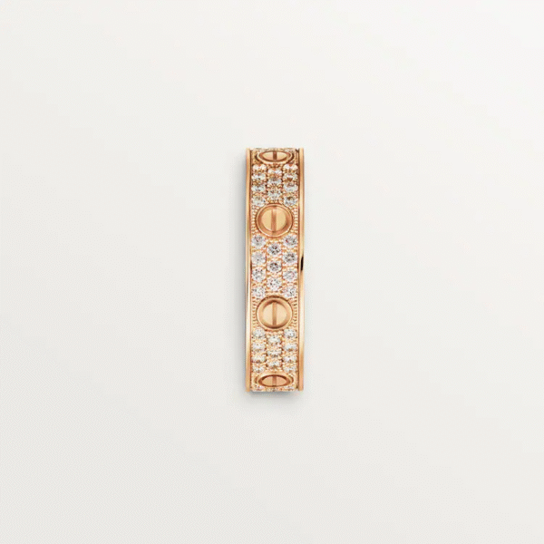 LOVE WEDDING BAND, DIAMOND-PAVED