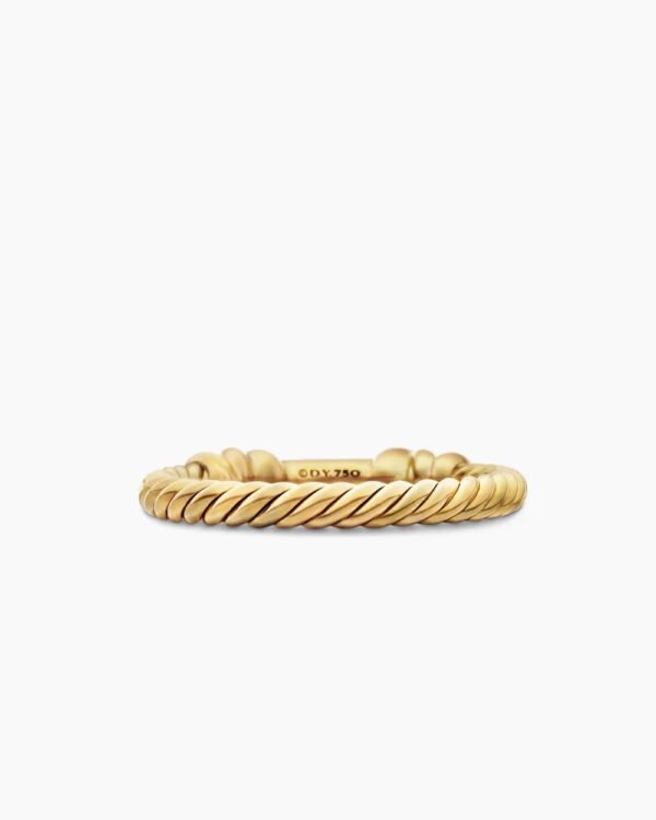 Petite Helena Wrap Band Ring 18K Yellow Gold with Diamonds - 6