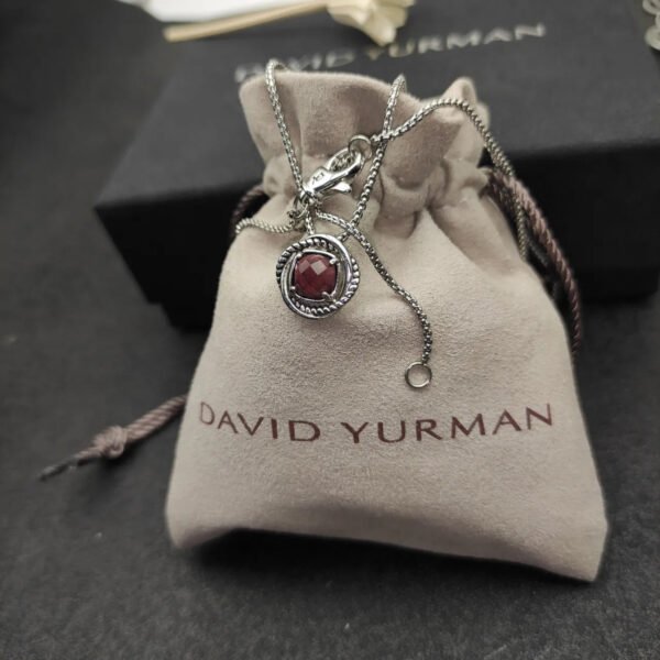 4894711F-671D-1427-F6EB-548939BBB006.jpg Petite Chatelaine® Necklace Sterling Silver with Rhodolite, 10mm