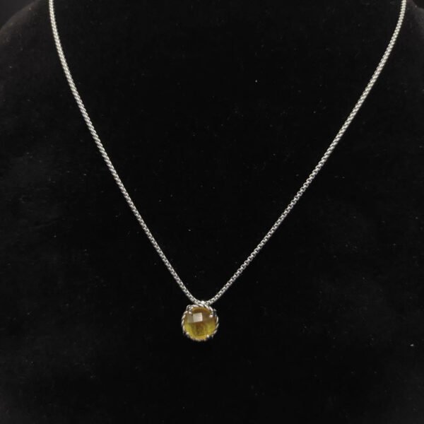 Petite Chatelaine&reg; Necklace Sterling Silver with Citrine, 10mm