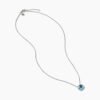 Petite Chatelaine&reg; Necklace Sterling Silver with Blue Topaz, 10mm
