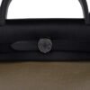 Herbag Zip 31 Bag Retourne Khaki Berline & Black Leather with Palladium Hardware