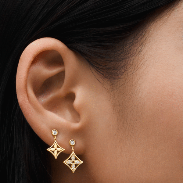 4D9BDE5D-8AE6-C9E3-53D6-0CFC3D71B51D.png Idylle Blossom Ear Stud, Pink Gold And Diamond - Per Unit