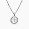 4EF422E5-FC78-5FF1-B437-9AA1DFC08109.jpg Initial Charm Necklace Sterling Silver with Diamond T