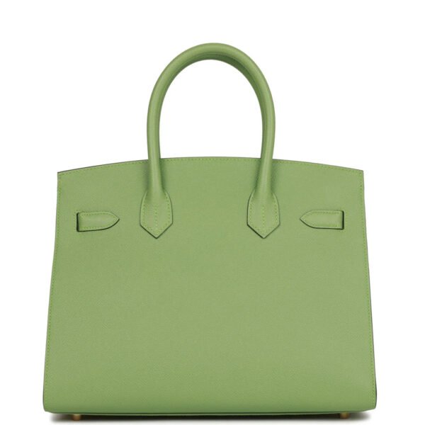 Birkin 35 Vert Criquet Epsom with Palladium Hardware