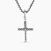 53343167-4960-8308-0271-532EA96BF30D.jpg Petite X Cross Pendant Sterling Silver with 18K Yellow Gold, 19.5mm