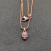 55342BCD-14A4-B265-E5FC-F3BC1F6639BD.jpg Skull Amulet Full Pavé Purple Sapphires and 18K Rose Gold, 14mm