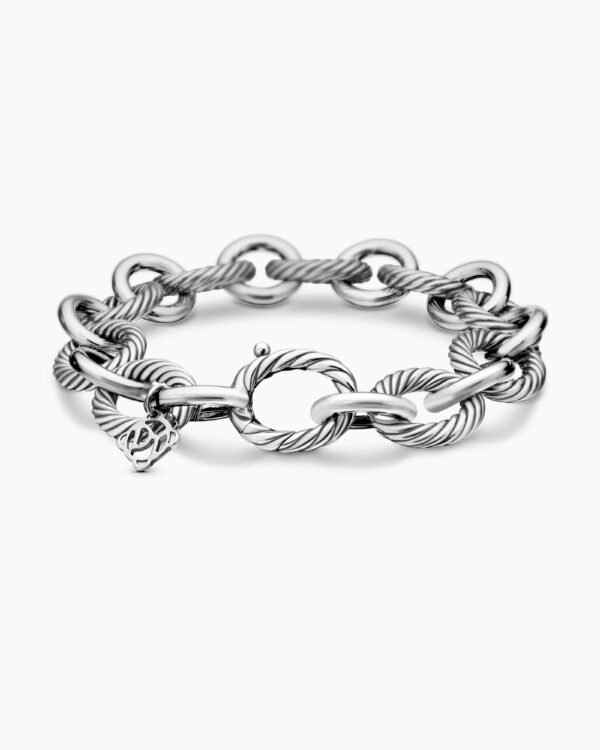 5544C1FF-06ED-7C7C-1C8E-29A2D8C36B05.jpg Oval Link Chain Bracelet Sterling Silver - 19CM