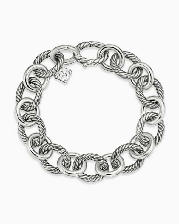 5660808F-9235-2A32-340E-3B437AE012AE.jpg Oval Link Chain Bracelet Sterling Silver - 19CM