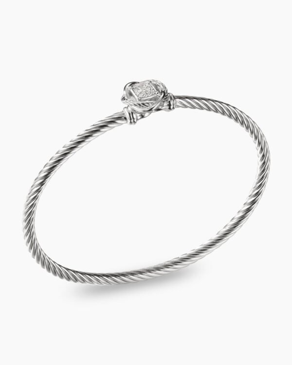 58A38119-AFB5-EA04-C31B-ED766BBB638A.jpg Infinity Bracelet Sterling Silver with Diamonds, 3mm - 17cm