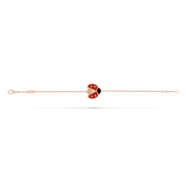 Lucky Spring bracelet, open wings ladybug