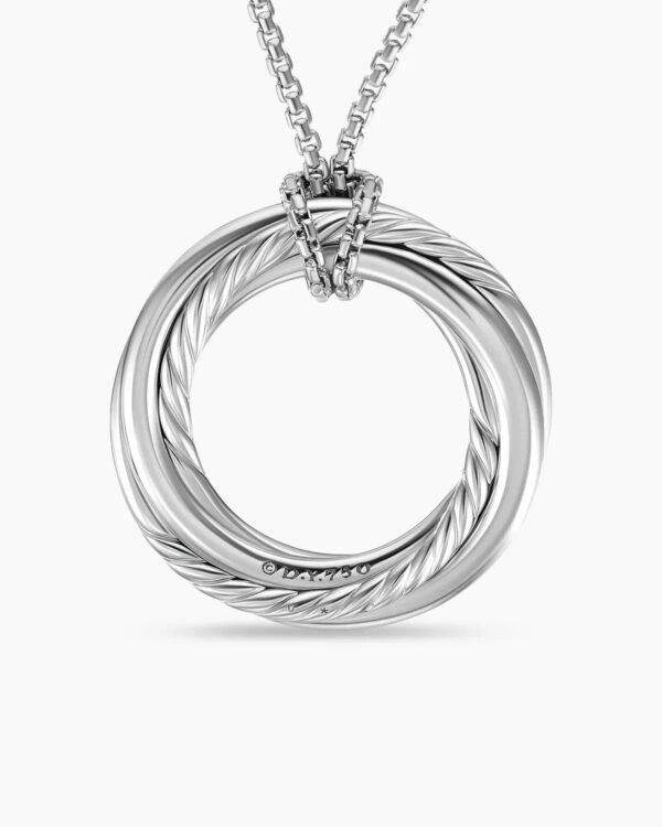 5C23DEB3-A9AF-DC9B-EDFC-D09A82B4A27D.jpg Pave Crossover Pendant Necklace 18K White Gold with Diamonds, 30mm