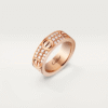 LOVE RING, DIAMOND-PAVED
