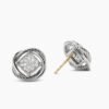 5CD3C418-C033-0D70-D3E0-1ABAE9261FDC.jpg Infinity Stud Earrings Sterling Silver with Diamonds, 13mm