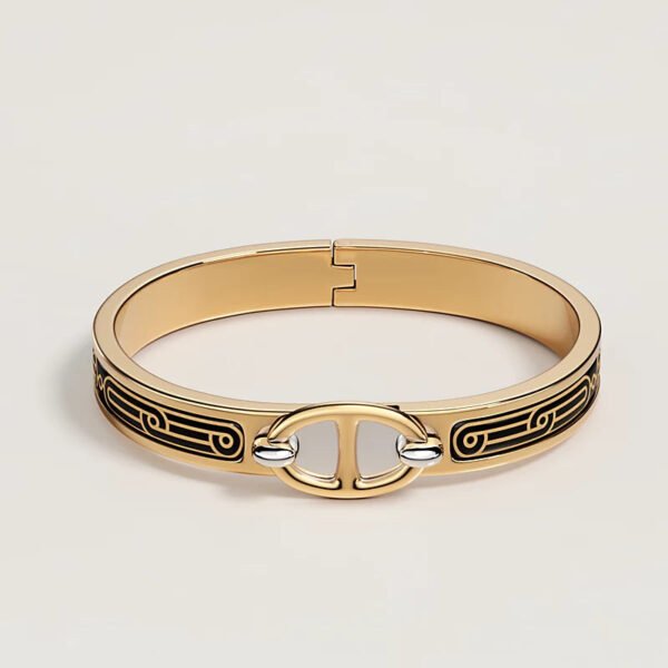 5E483625-3D62-CA83-2FBD-DAB80A4BA6B2.jpg Hermes Mini Clic Chaine d'Ancre Hermès Sellier bracelet