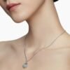 5E7A3565-410F-180E-BF80-D04C85B693EF.jpg Initial Charm Necklace Sterling Silver with Diamond W