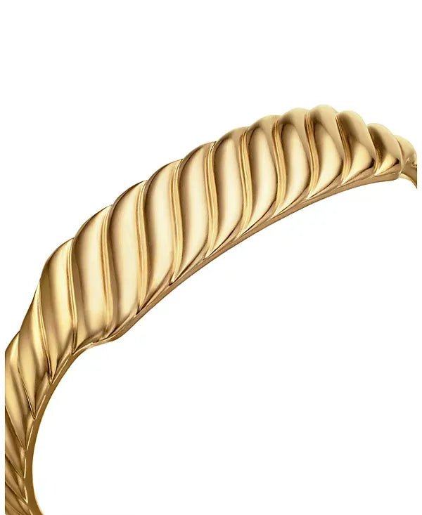 5EF91168-CD1B-DE1A-762E-1BCA2278476A.jpg Sculpted Cable Contour Bracelet Sterling Gold, 12.9mm