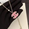 Pink Double C Necklace