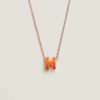 Mini Pop H pendant - Orange Soie