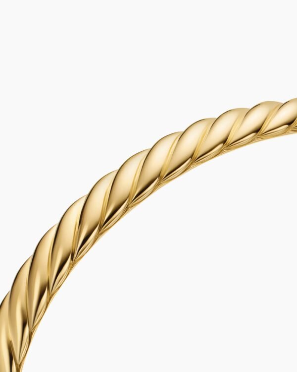62EAD8AD-A12E-9634-238D-6A6824473FAC.jpg Sculpted Cable Bangle Bracelet 18K Yellow Gold, 6.2mm