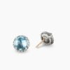 66088808-80E3-C927-98D6-7A42560C4E44.jpg Petite Chatelaine® Stud Earrings Sterling Silver with Blue Topaz, 8mm