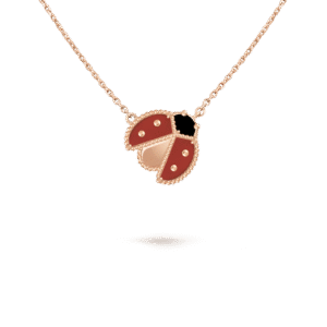 Lucky Spring pendant, open wings ladybug