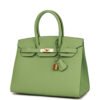 Birkin 35 Vert Criquet Epsom with Palladium Hardware