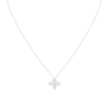 Star Blossom Pendant, White Gold And Diamonds