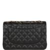 Jumbo Classic Double Flap Bag Black Caviar Gold Hardware
