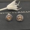 6ACFF0A7-C507-DBC4-1AE6-6EEE4C6CF7FC.jpg Infinity Stud Earrings Sterling Silver with Champagne Diamond, 13mm