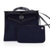 Herbag Zip Navy on Black 31 Militaire Canvas / Vache Hunter Leather