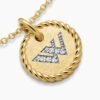 6D8E7B2D-6FE5-4E12-5B54-AD1C82B1D56C.jpg Initial Charm Necklace 18K Yellow Gold with Diamond W