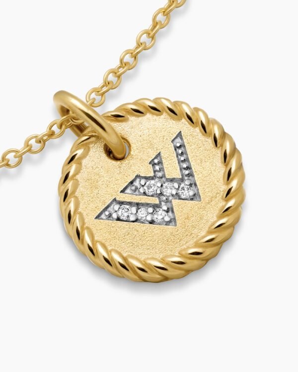 6D8E7B2D-6FE5-4E12-5B54-AD1C82B1D56C.jpg Initial Charm Necklace 18K Yellow Gold with Diamond W