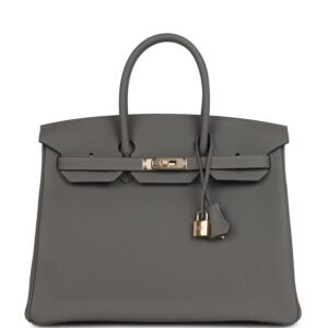 6EF414BB-82B7-B4AE-1269-B70B6D457729.jpg Birkin 25 Handbag Grey Togo with Gold Hardware