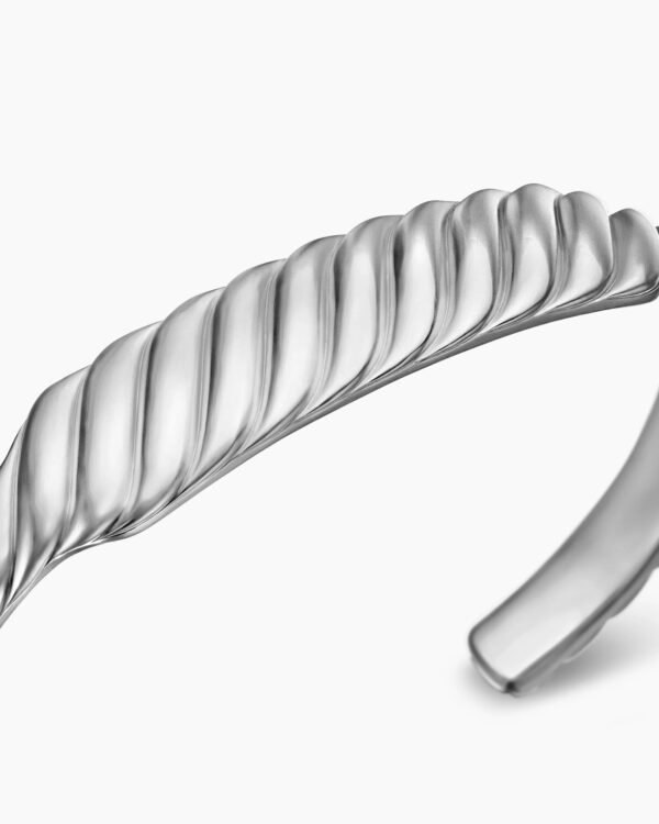 70076846-19A3-1EDF-40AD-A856FB41BEBC.jpg Sculpted Cable Contour Bracelet Sterling Silver, 12.9mm