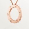 LOVE NECKLACE, 3 DIAMONDS