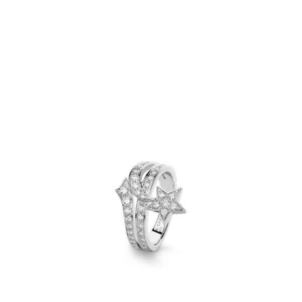 ??TOILE FILANTE RING 18K white gold, diamonds