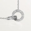 LOVE NECKLACE, DIAMOND-PAVED