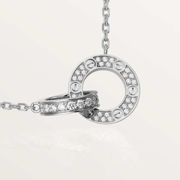 LOVE NECKLACE, DIAMOND-PAVED