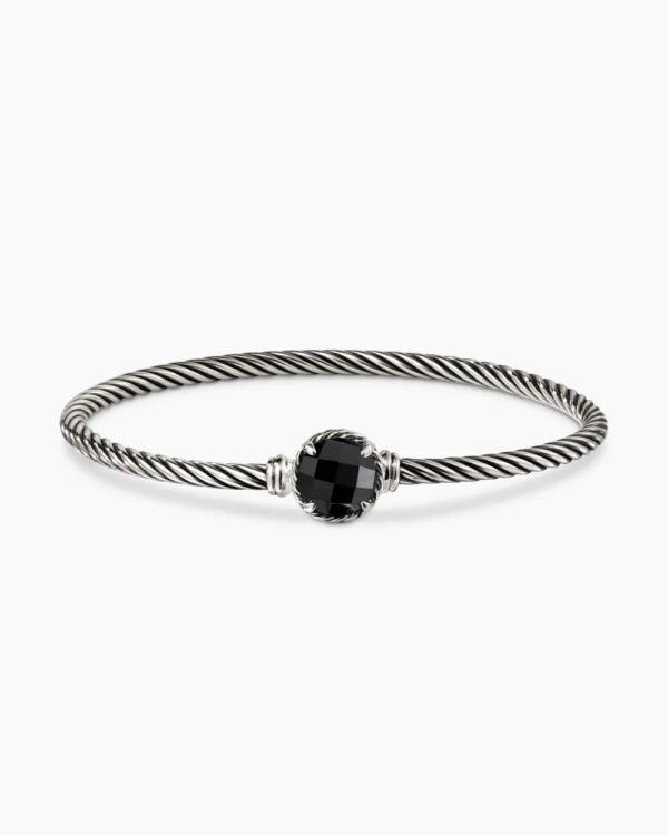 759ED6E0-665A-FF29-EE1E-EC1E9192EB6B.jpg Petite Chatelaine® Bracelet Sterling Silver with Black Onyx, 3mm - 17cm