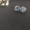 760BF783-8531-7162-62B4-7BEE34A231B2.jpg Infinity Stud Earrings Sterling Silver with Blue Topaz, 13mm