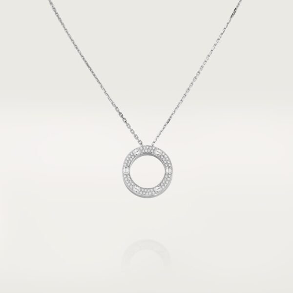 LOVE NECKLACE, DIAMOND-PAVED