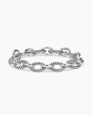 7928D3A9-7E6D-62CE-6855-F3F070A015F7.jpg Oval Link Chain Bracelet Sterling Silver, 12mm - 19cm