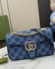 Gucci marmont 26 cm blue denim